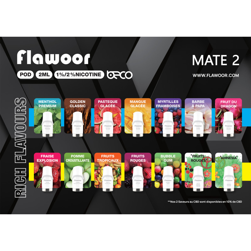 CARTE des SAVEURS 2ème Version -FLAWOOR MATE 2