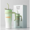 Mug Isotherme Paille et Poignée 1.2L - HQD