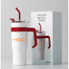 Mug Isotherme Paille et Poignée 1.2L - HQD
