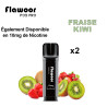 Cartouche Fraise Kiwi / 2PCS - FLAWOOR POD PRO