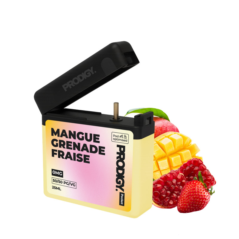 Mangue Grenade Fraise 25ML - Prodigy by VAPE MAKER