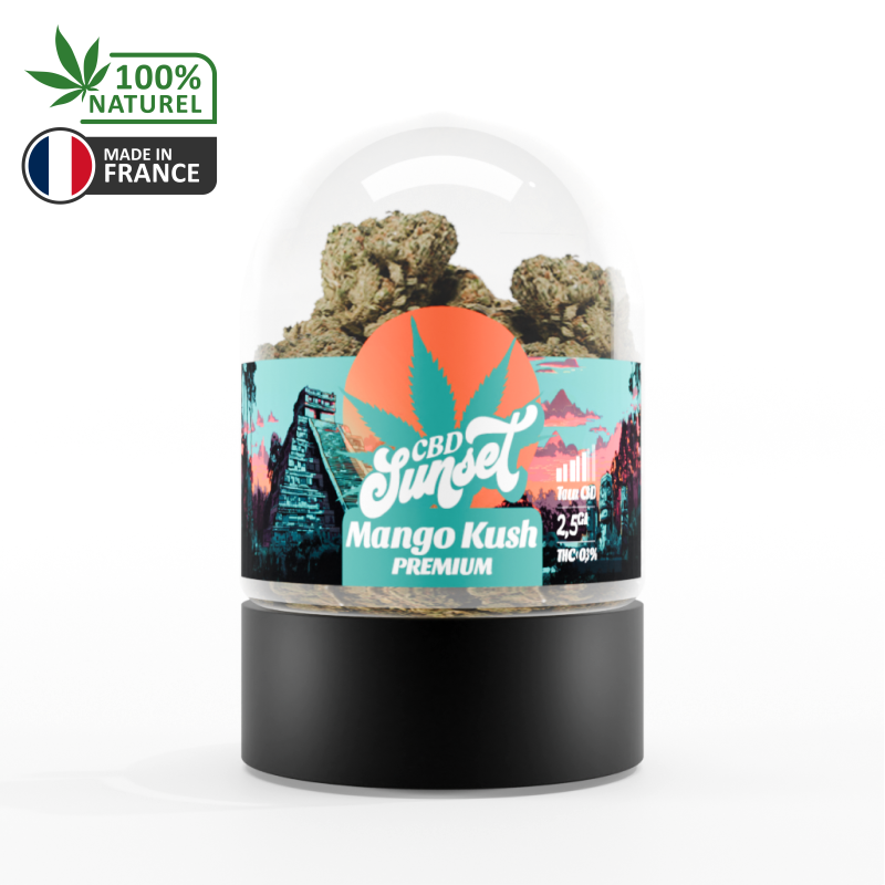 Fleur Mango Kush 2.5G - SUNSET CBD HEMPLAB