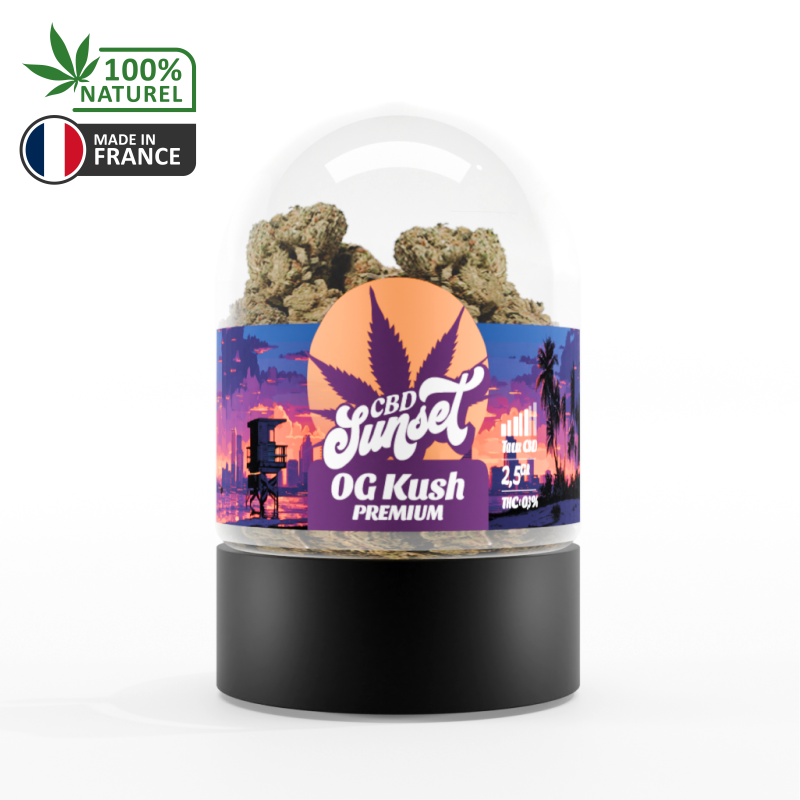 Fleur OG Kush 2.5G - SUNSET CBD HEMPLAB