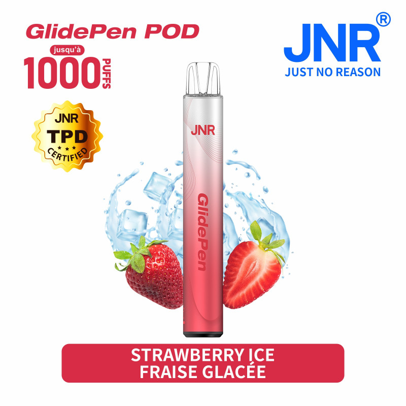 Strawberry Ice 1000 PUFFS - GLIDE PEN JNR