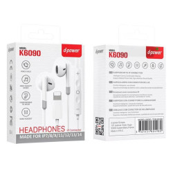 Ecouteur prise lightning iPhone - D-POWER