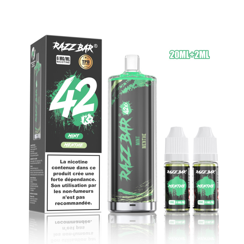 Mint Shisha 42K - Razz Bar