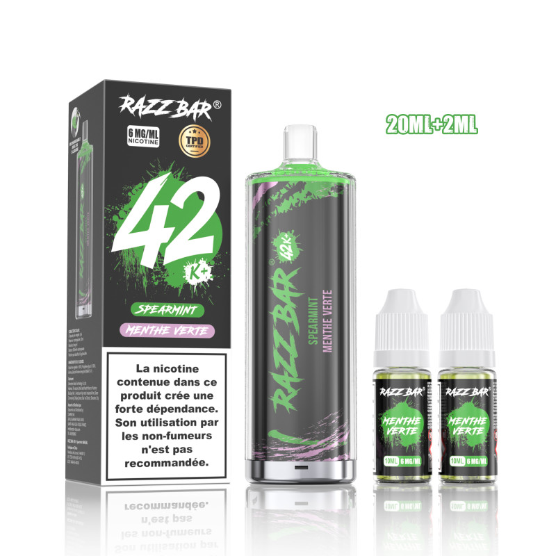 Spearmint Shisha 42K - Razz Bar