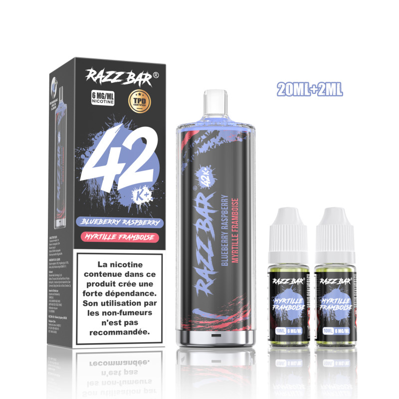 Blueberry Raspberry 42K Chicha Razz Bar