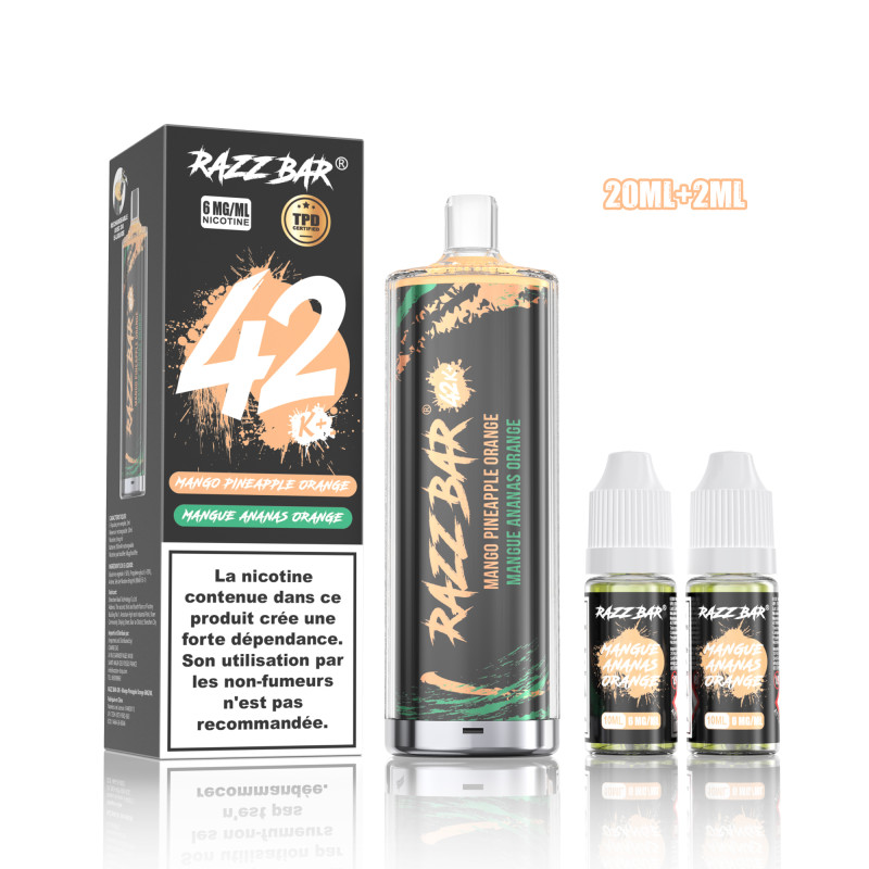 Mango Pineapple Orange Shisha 42K - Razz Bar