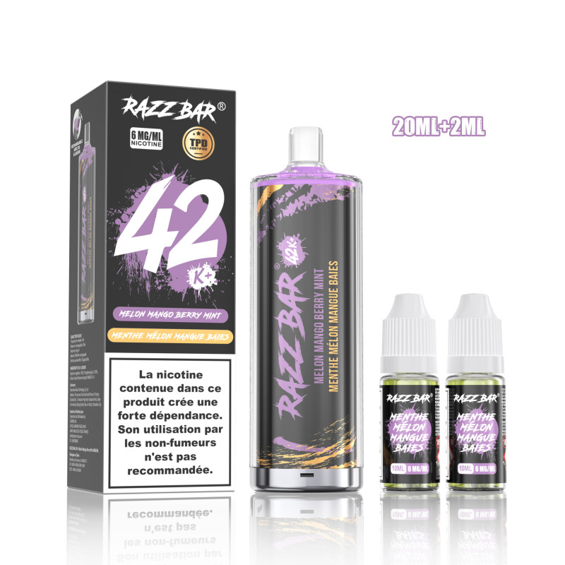 Melon Mango Berry Mint Shisha 42K - Razz Bar
