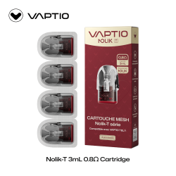 Cartouche Nolik-T / 4pcs - VAPTIO 0.8ohm